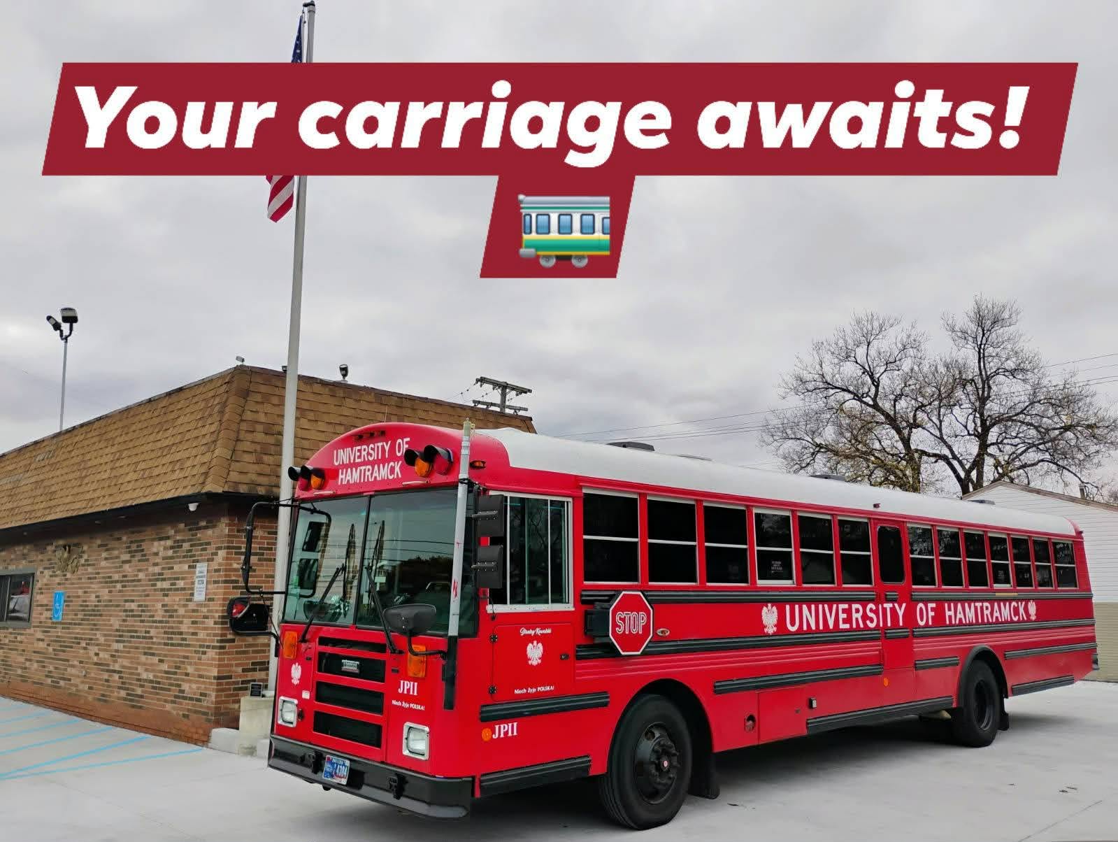 Shuttle bus running between Lakeshore High School and the festival